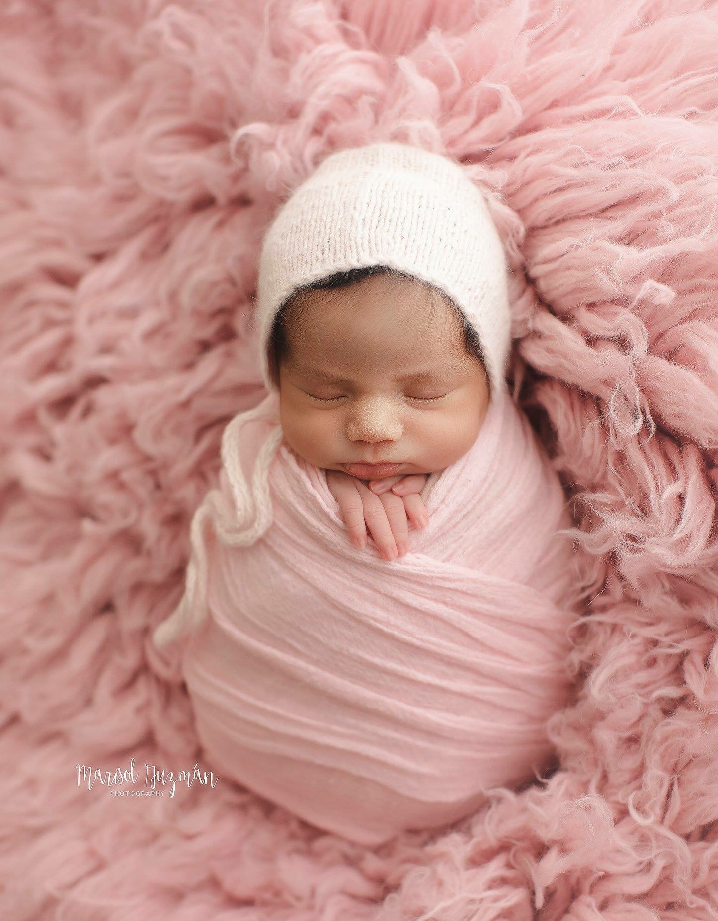 ROSE COLORED Premium Wool Flokati