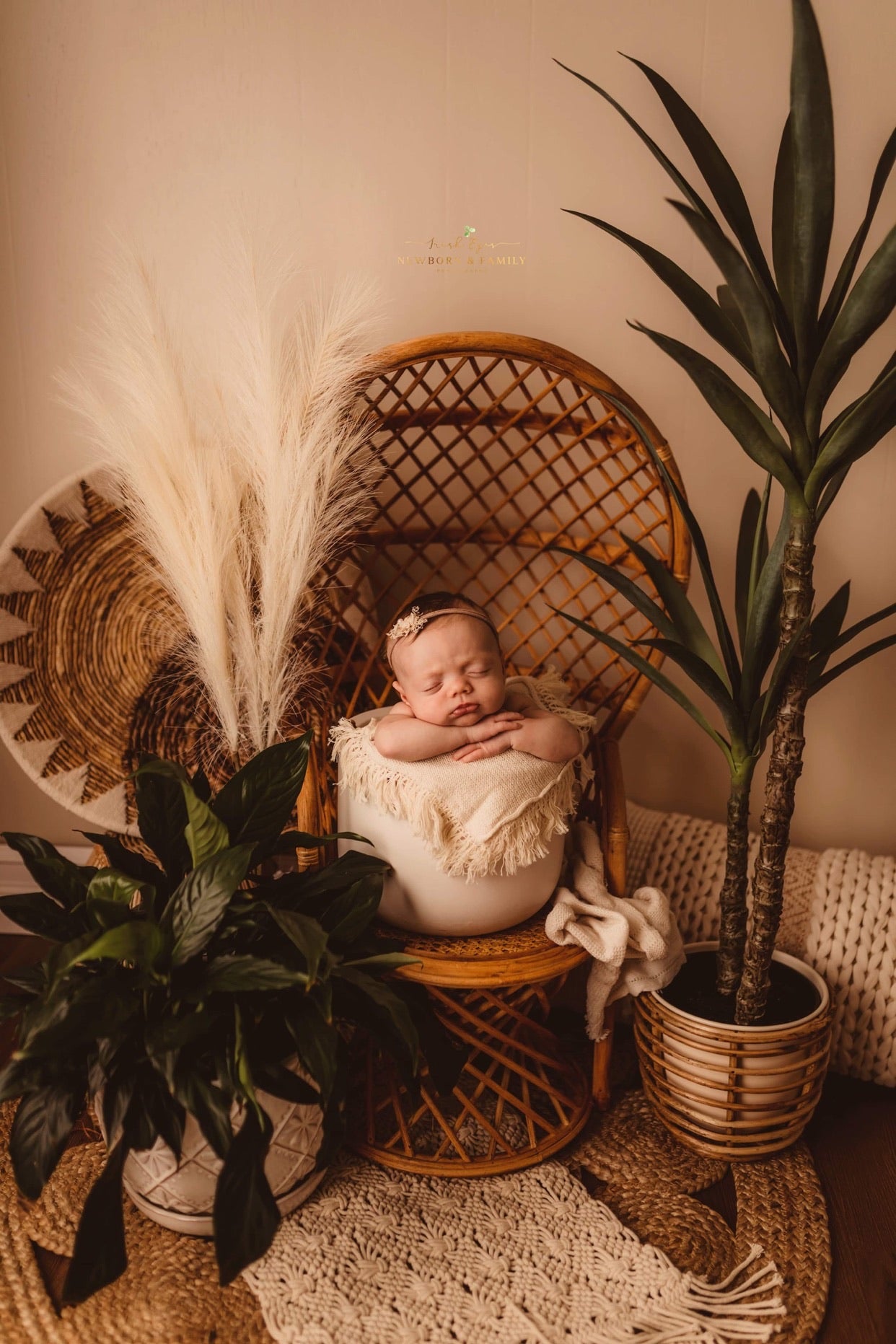 Peacock Bamboo Chair