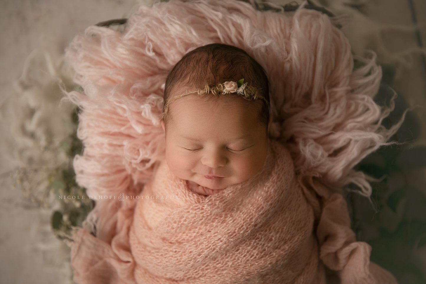 LIGHT BLUSH Premium Wool Flokati