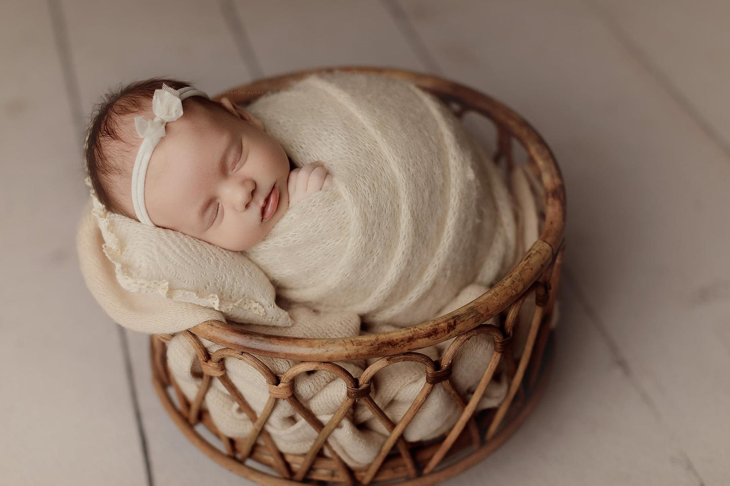 The Johna -Bamboo Round Basket