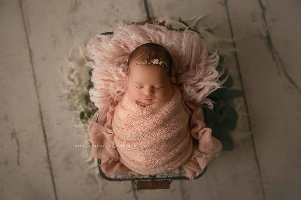 LIGHT BLUSH Premium Wool Flokati