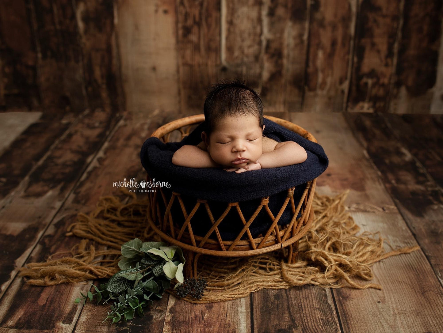 The Johna -Bamboo Round Basket