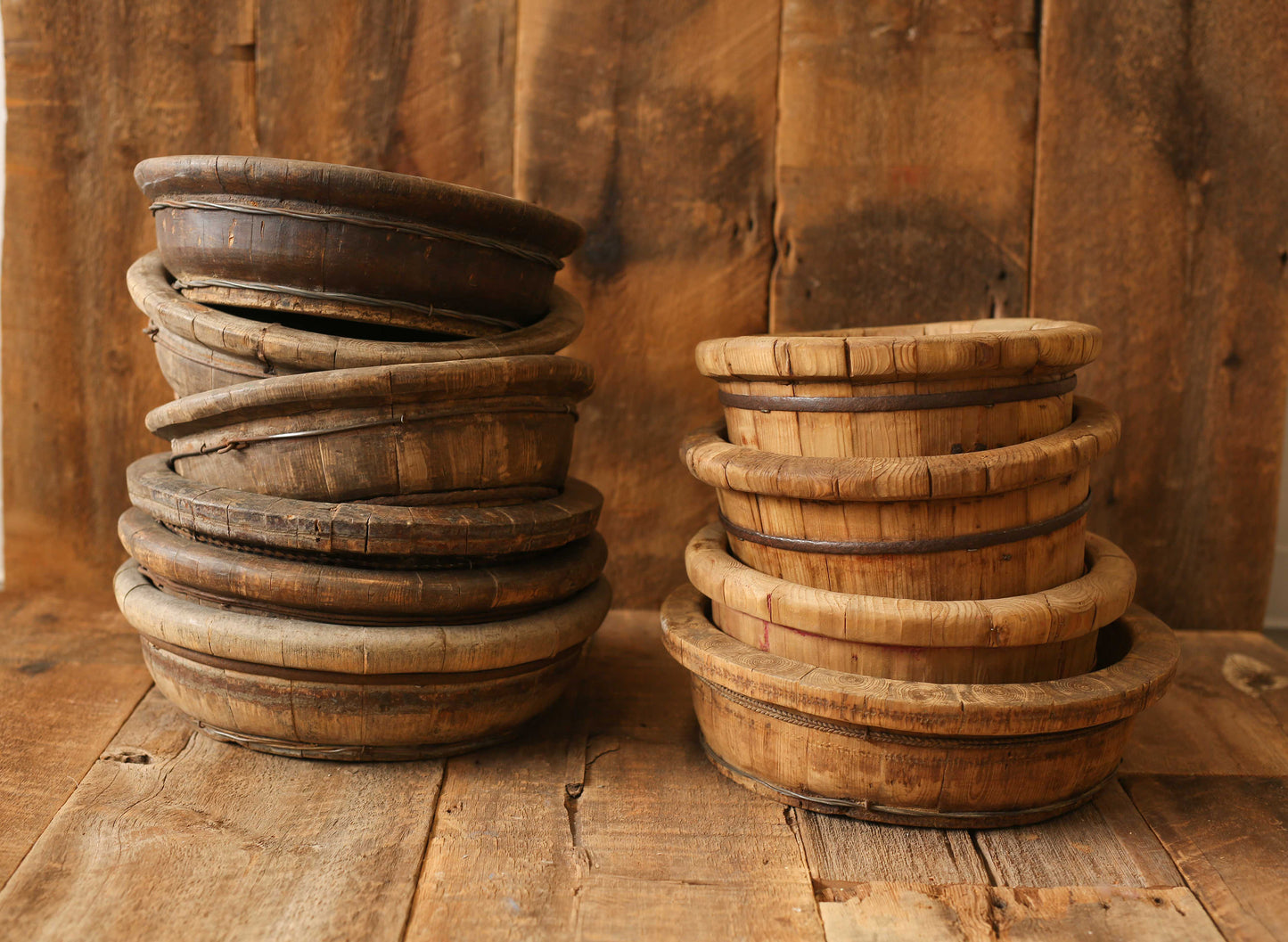 Vintage Low Round Bucket