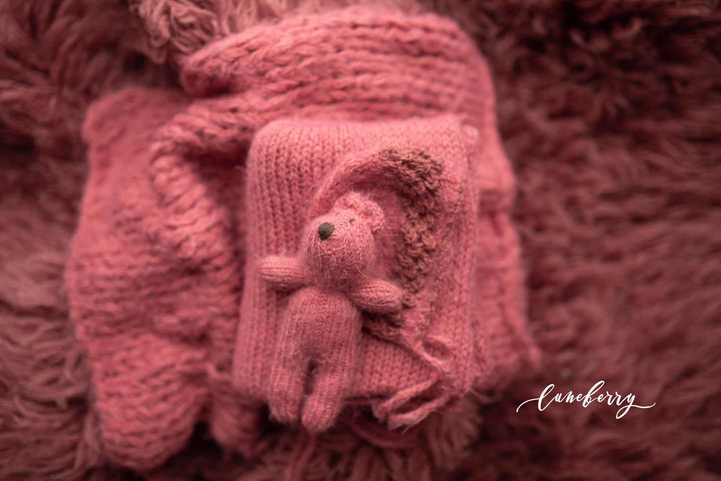 MOSS ROSE flokati + Deluxe knit set