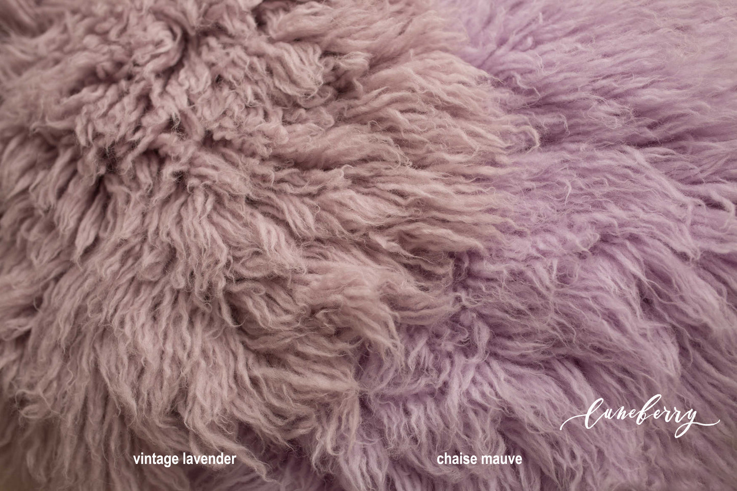 VINTAGE LAVENDER Premium Wool Flokati