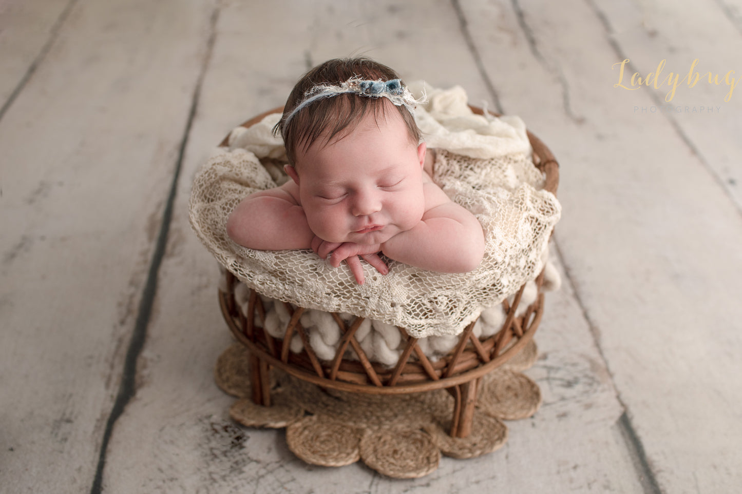 The Johna -Bamboo Round Basket