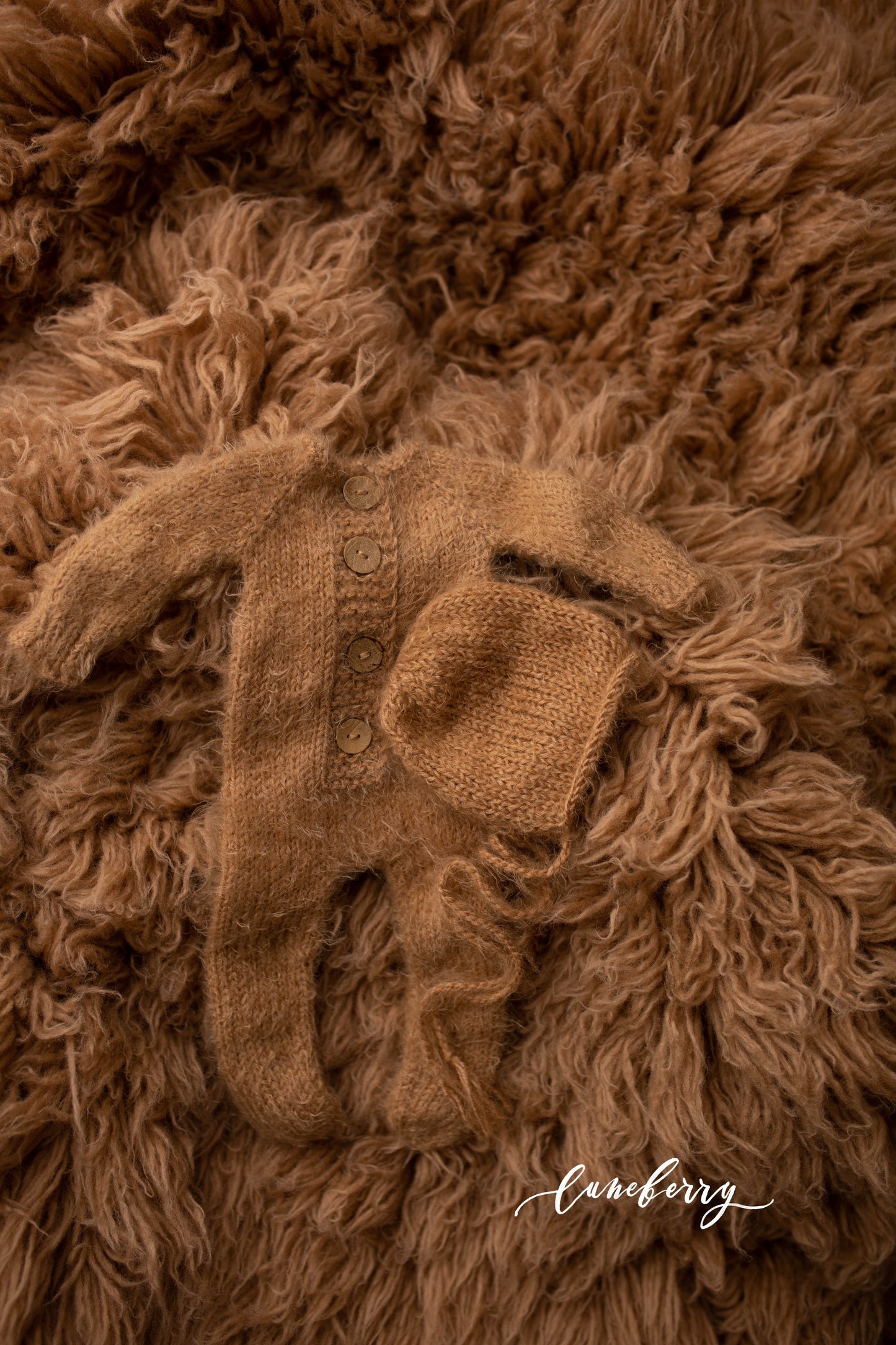TOASTED footed romper knit set