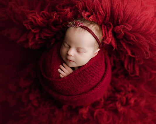 RUBY RED Premium Wool Flokati