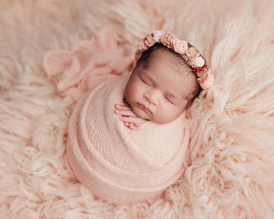 LIGHT BLUSH Premium Wool Flokati