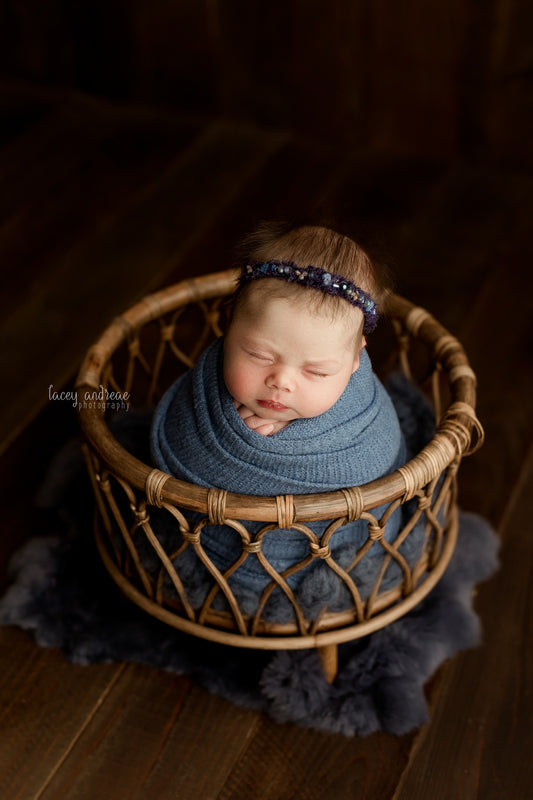 The Johna -Bamboo Round Basket