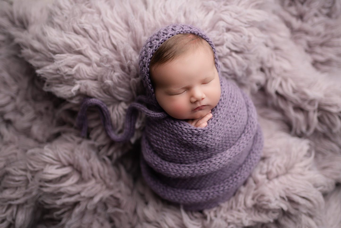 VINTAGE LAVENDER Premium Wool Flokati
