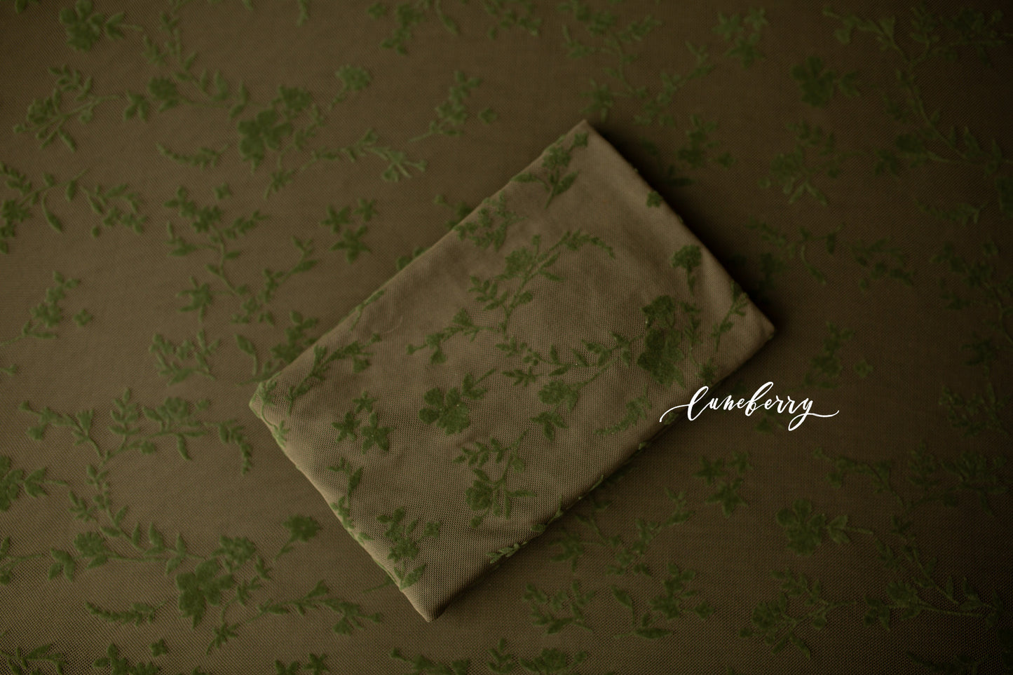 OLIVE GREEN FLORAL Fabric