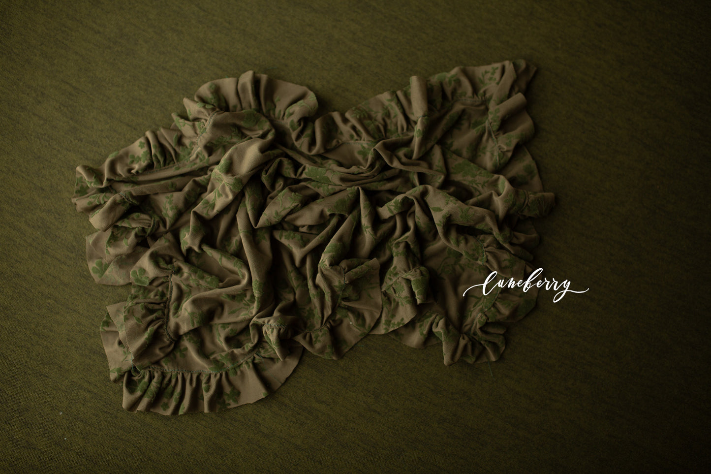 OLIVE GREEN FLORAL Fabric