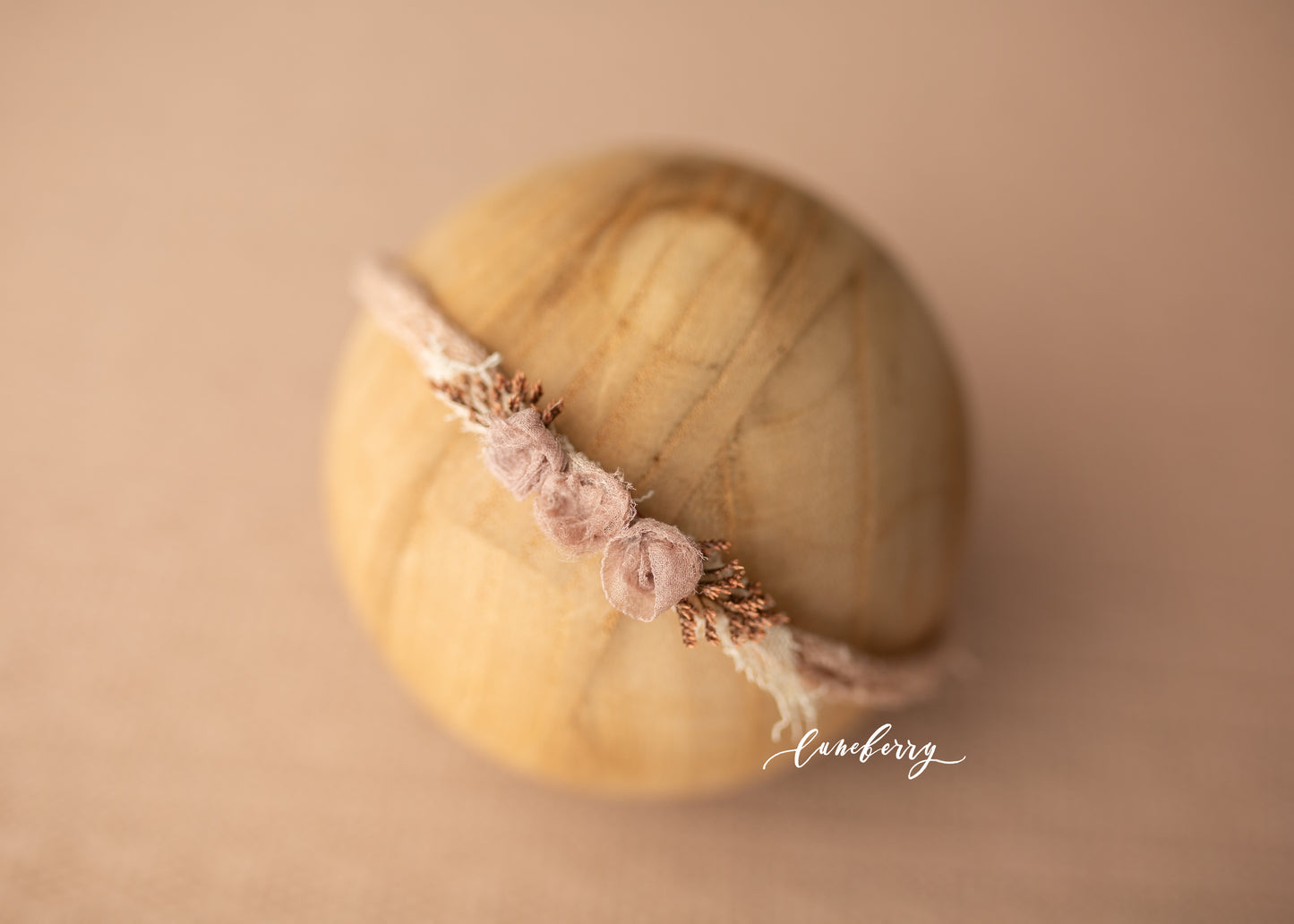 nude fabric floral headband