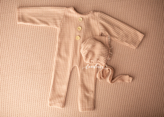 LIGHT BLUSH WAFFLE Fabric