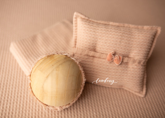 LIGHT BLUSH WAFFLE Fabric