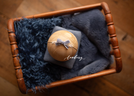 Deep Blue Sea Sheepskin & Rabbit Fur
