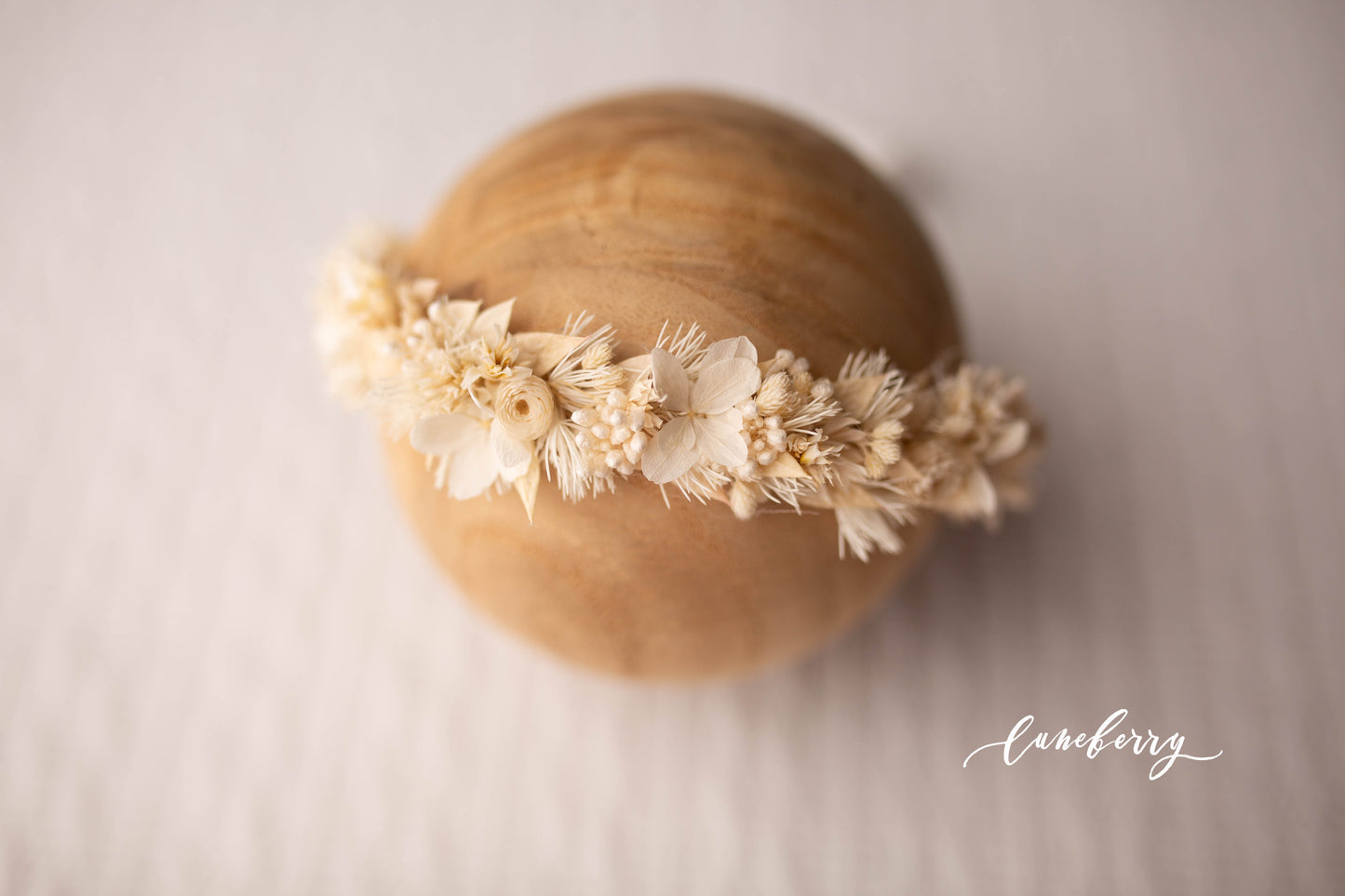 AVA Cream Floral Crown