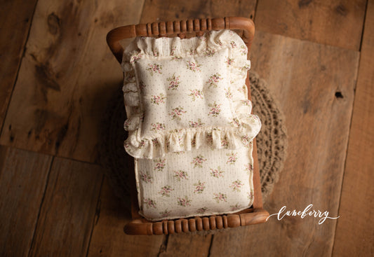 Mattress Cover + Ruffle Pillow Set - Springtime Collection