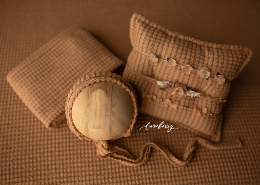 MOCHA WAFFLE Fabric