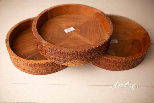 FINAL SALE - Carved Bowl Natural