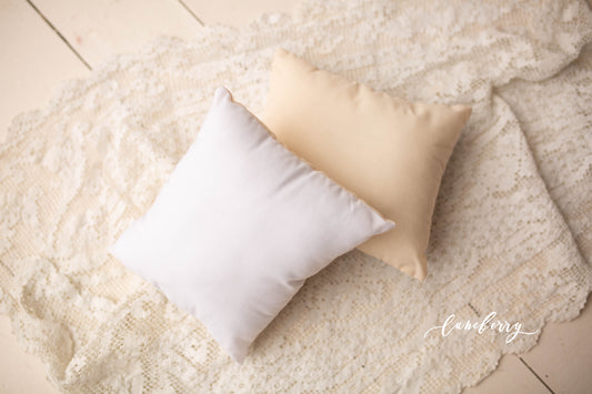 FINAL SALE -  Cream/white pillow