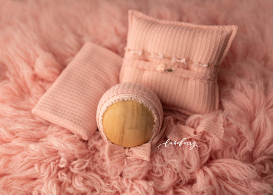 BLUSH WAFFLE Fabric