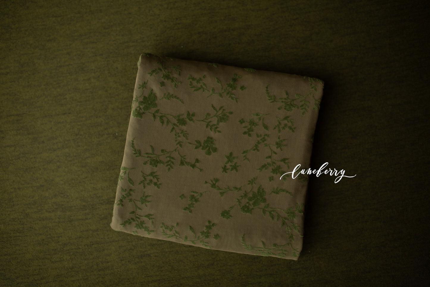 OLIVE GREEN FLORAL Fabric