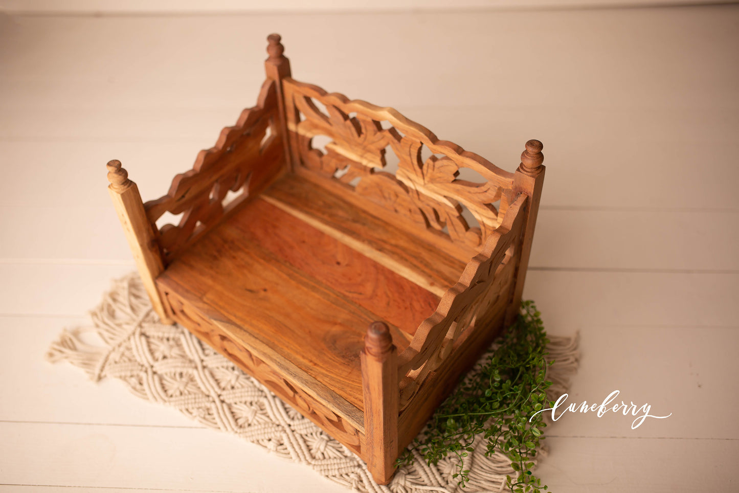 FINAL SALE -  Chapina Carved Daybed - Natural
