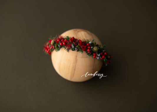HOLLY JOLLY Floral Crown