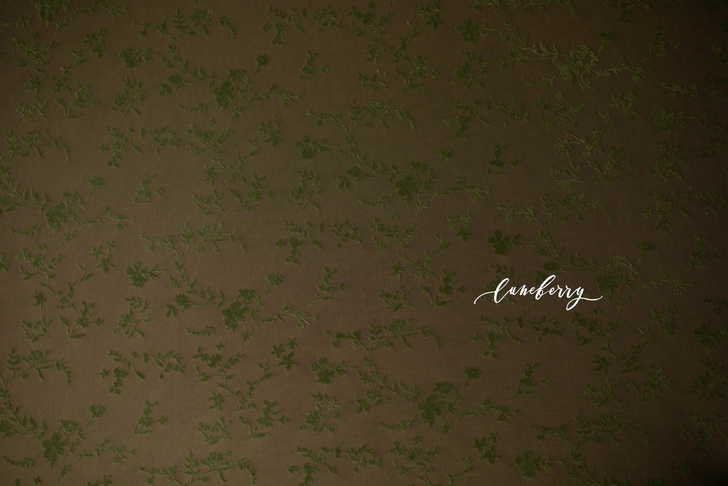 OLIVE GREEN FLORAL Fabric