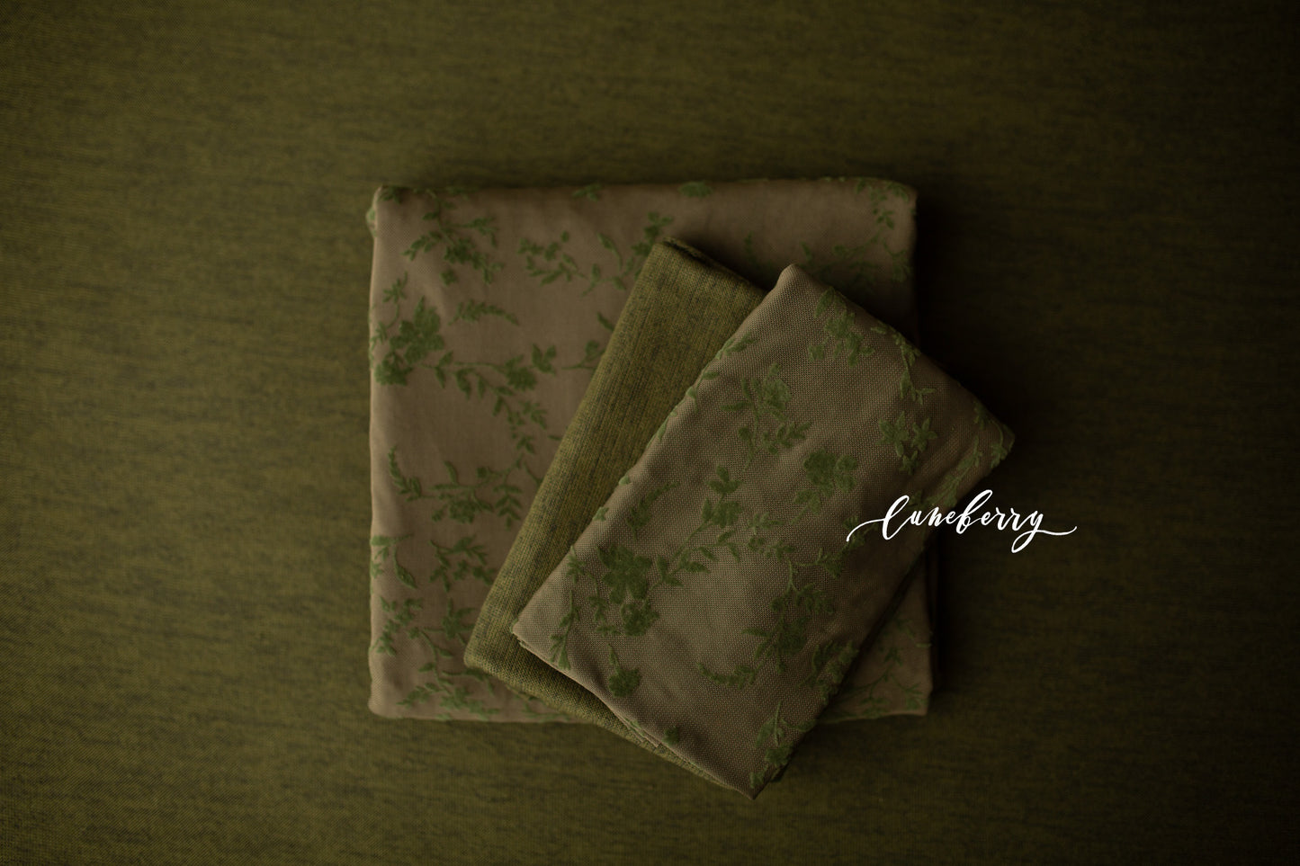 OLIVE GREEN FLORAL Fabric