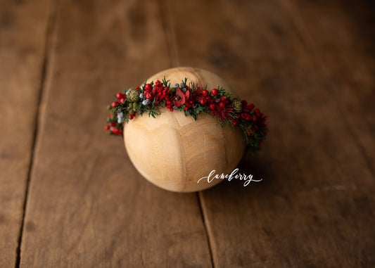 HOLLY JOLLY Floral Crown