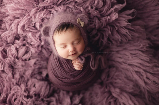 DUSTY PURPLE Premium Wool Flokati