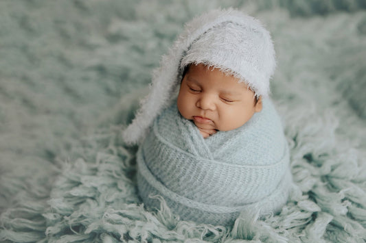 SKY BLUE Premium Wool Flokati