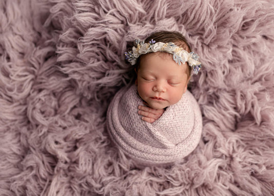 DUSTY PURPLE Premium Wool Flokati