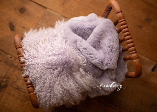 Lavender Sheepskin & Rabbit Fur
