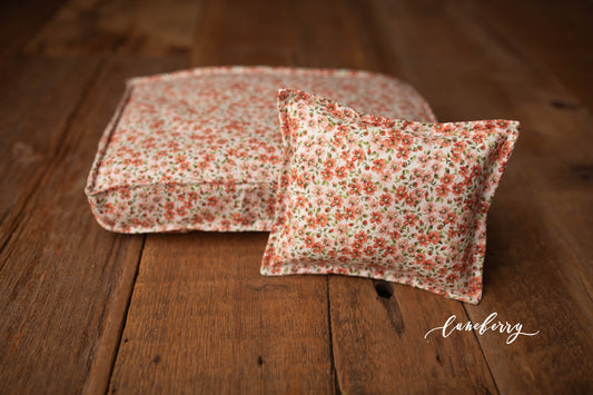 Mattress Cover -Apricot Florals