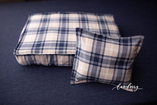 Mattress Cover - Blue Plaid