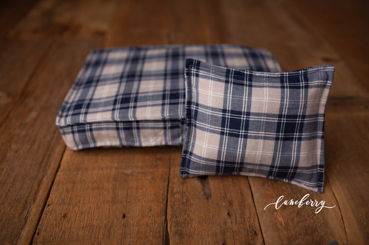 Mattress Cover - Blue Plaid