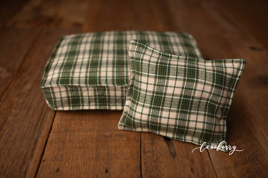 Mattress Cover - Green Plaid