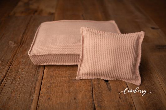 Mattress Cover - Waffle Light Blush