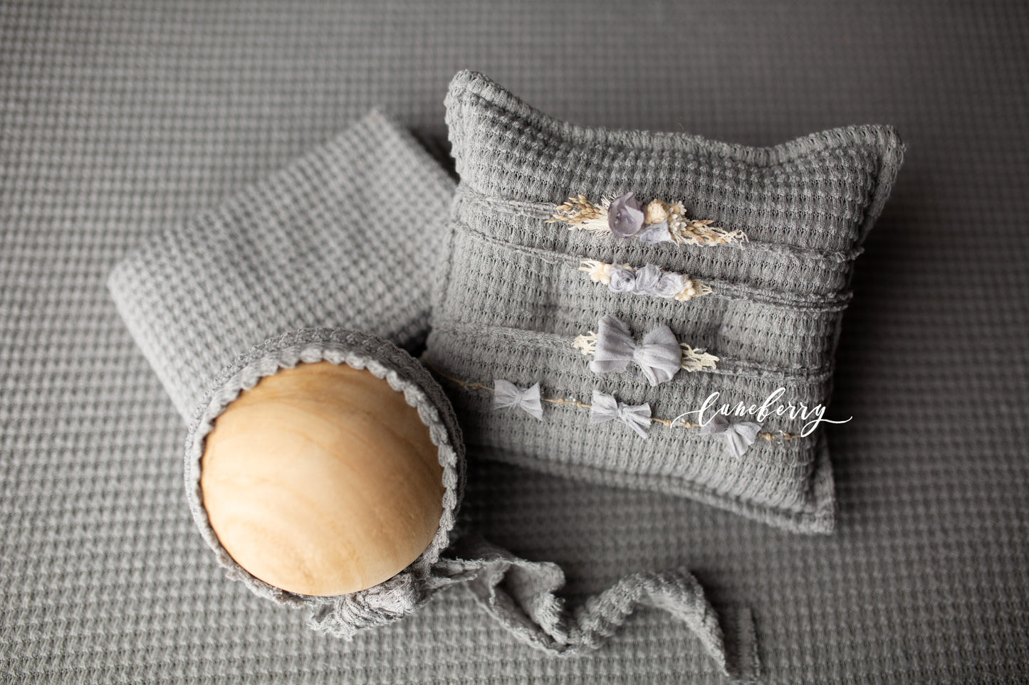 PERFECT LIGHT GREY Waffle Fabric