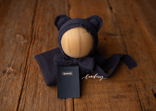QUARRY Bear bonnet & Wrap - NN Seamless