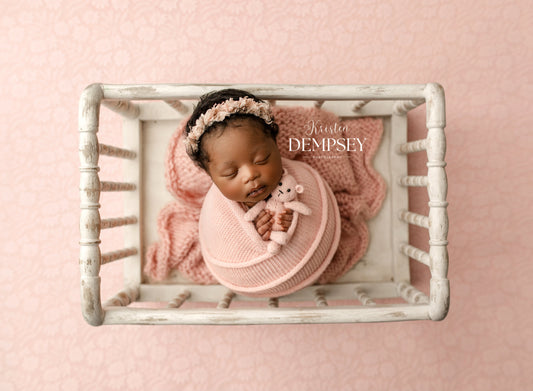 Julia Spindle Crib - Cream PRE-ORDER
