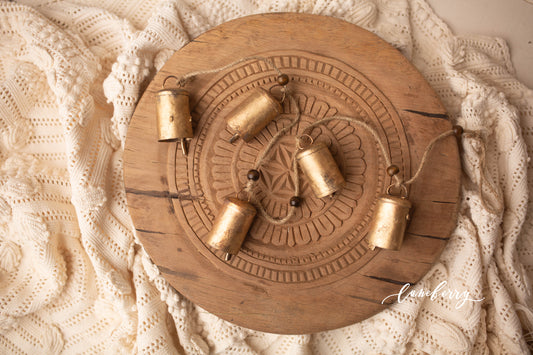 Hanging Bells with Wood Beads