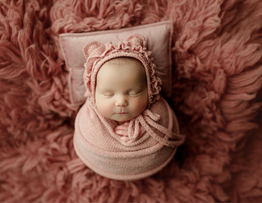 ANTIQUE ROSE Premium Wool Flokati