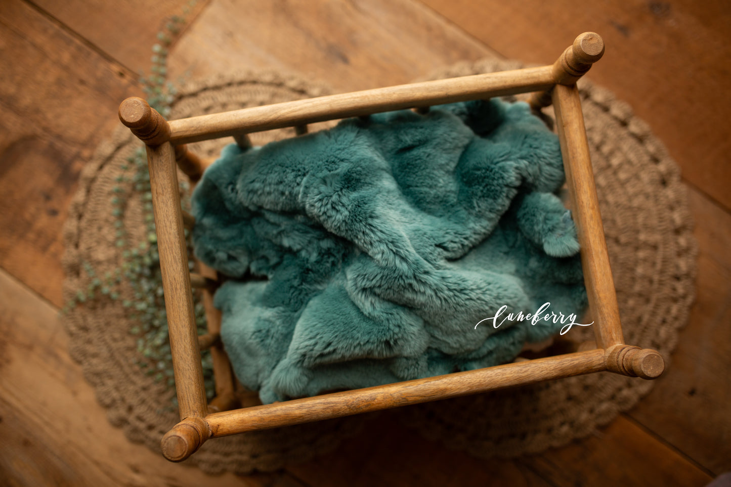 TEAL Sheepskin & Rabbit Fur
