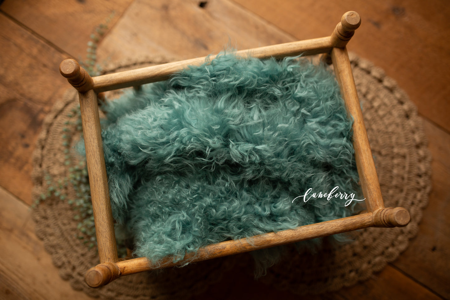 TEAL Sheepskin & Rabbit Fur