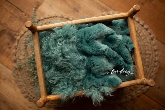 TEAL Sheepskin & Rabbit Fur